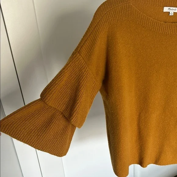 Madewell Gold Bell-Sleeve Sweater - Picture 2 of 4